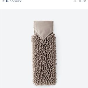 Norwex Mushroom Chenille Hand Towel for baths or kitchen.